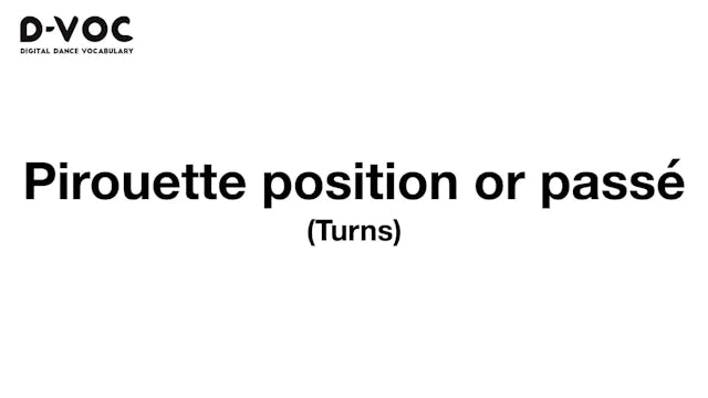 33 Turns - Pirouette position or pass...