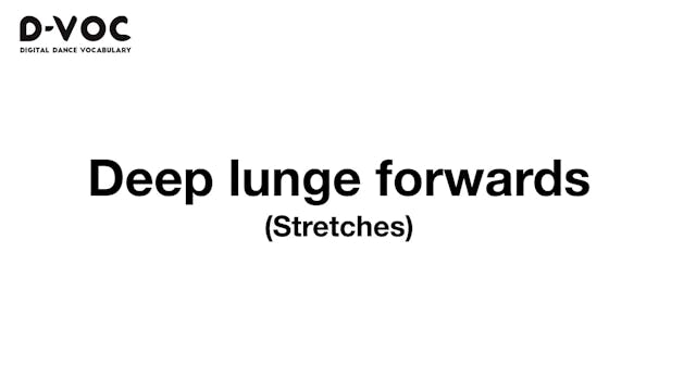 06 Stretches - Deep lunge forwards - MT