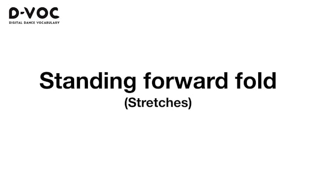 28 Stretches - Standing forward fold ...