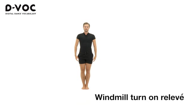 44 Turns - Windmill turn on relevé