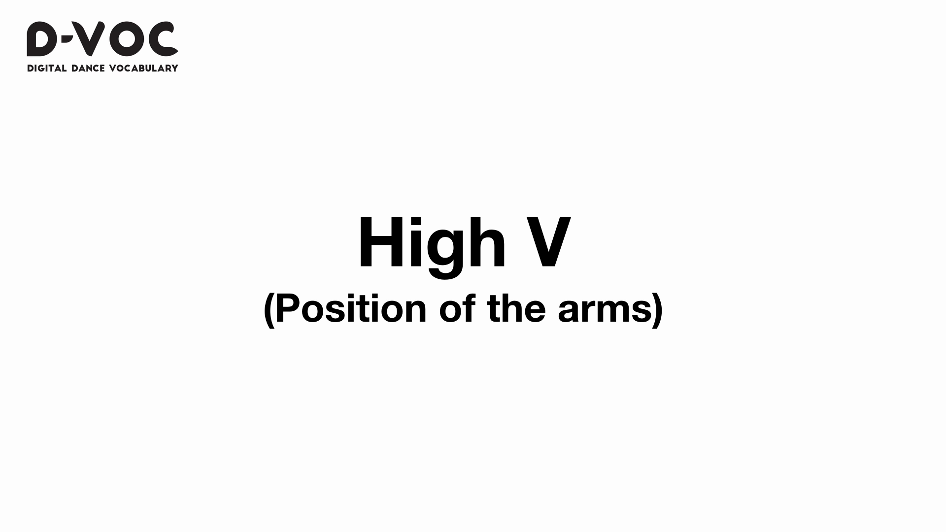 09 Position of the arms - High V MT