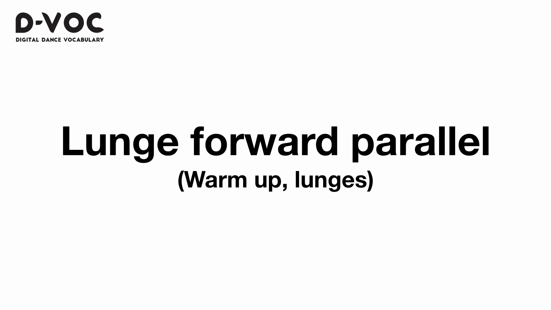 05 Warmup lunges - Lunge forward parallel - MT