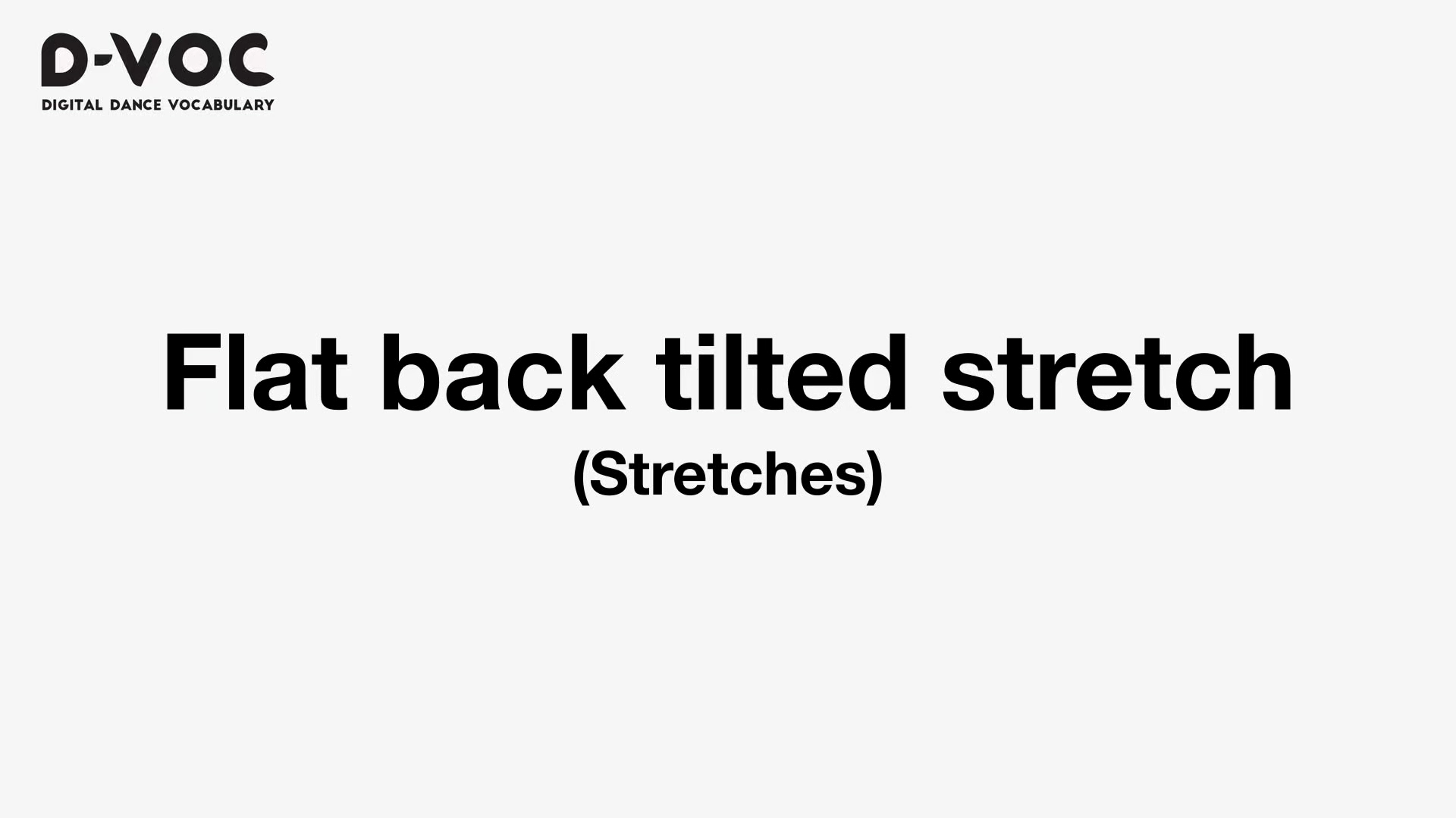 11 Stretches - Flat back tilted stretch MV