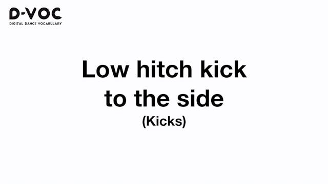 20 Kicks - Low hitch kick to the side...