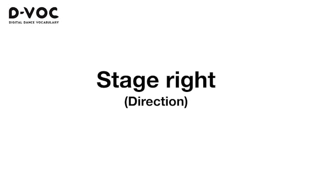 05 Direction - Stage right MT