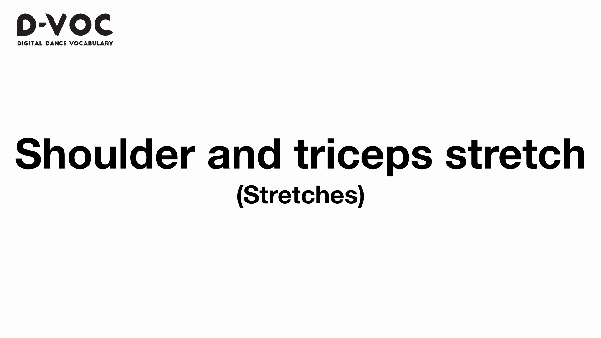 21 Stretches - Shoulder and triceps stretch - MT
