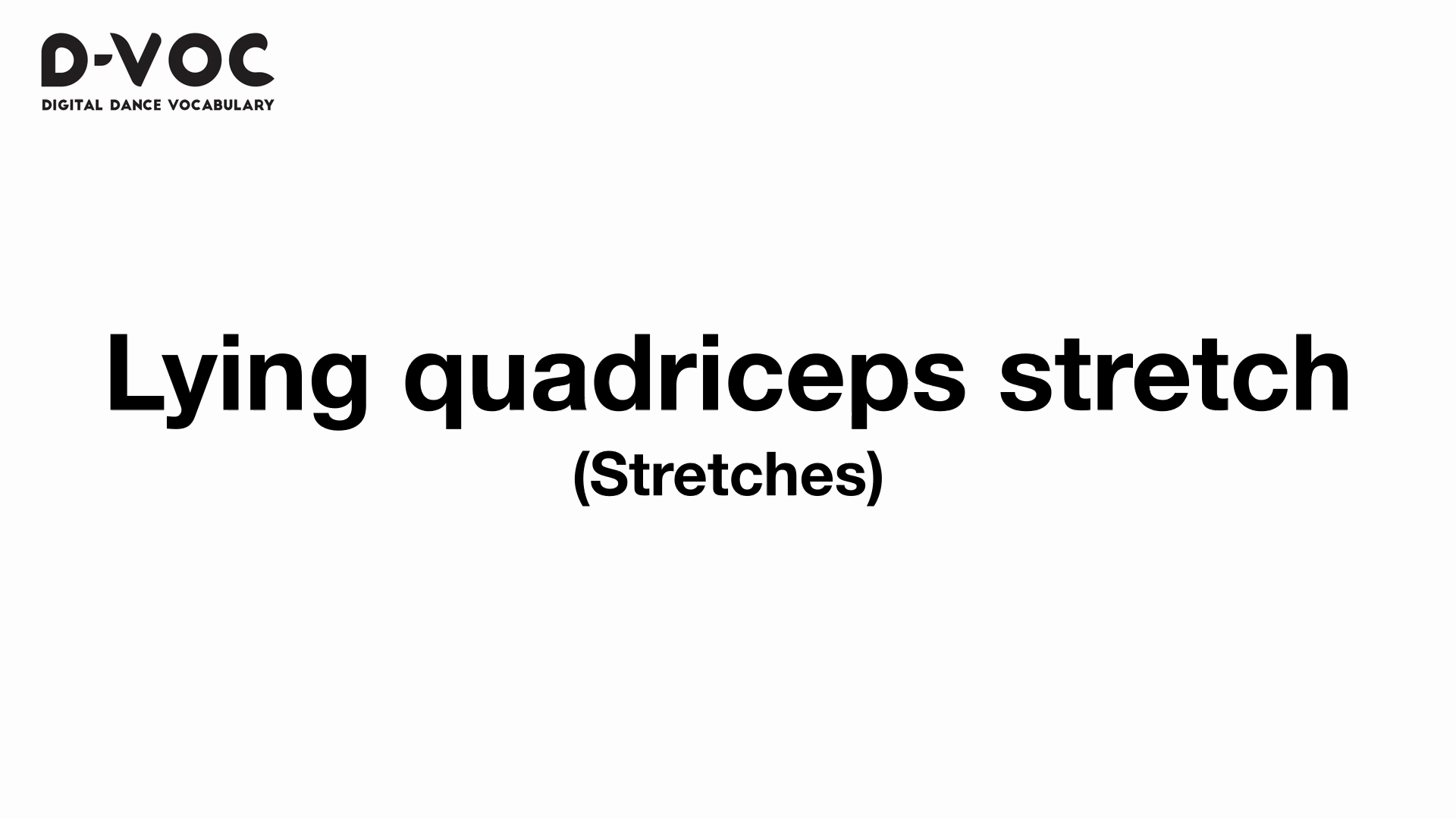 17 Stretches - Lying quadriceps stretch - MT