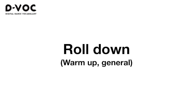 12 Warm up general - Roll down - MT