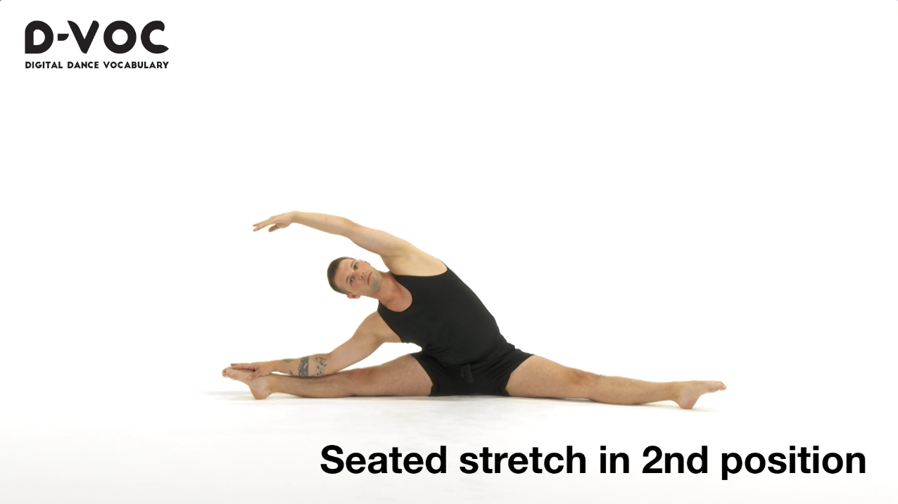 20 Stretches - Seated stretch in 2nd position
