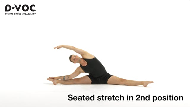 20 Stretches - Seated stretch in 2nd ...