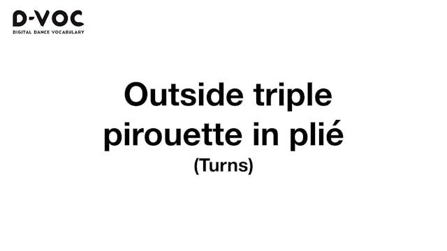 30 Turns - Outside triple pirouette i...