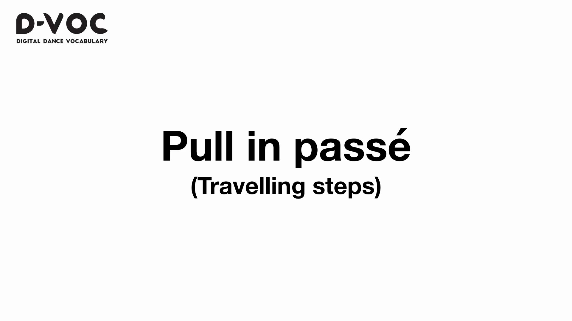 18 Travelling steps - Pull in passé - MT