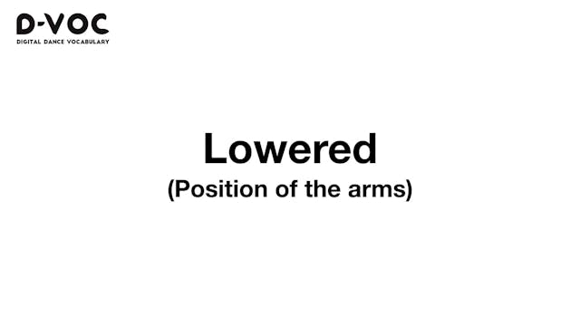 10 Position of the arms - Lowered MT