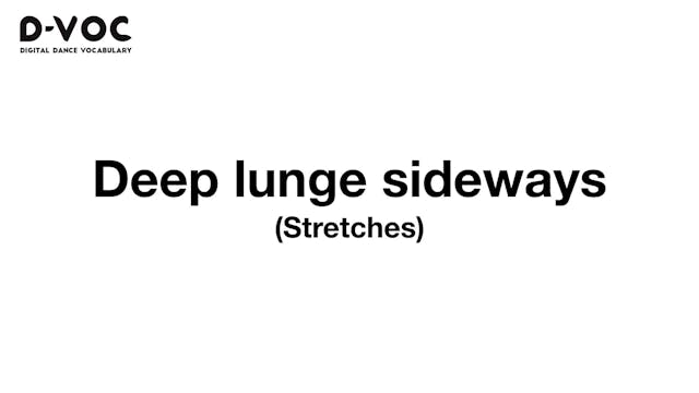 07 Stretches - Deep lunge sideways - MT