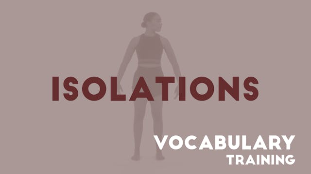 05 ISOLATIONS - Vocabulary training