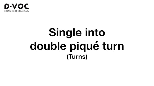 36 Turns - Single into double piqué t...