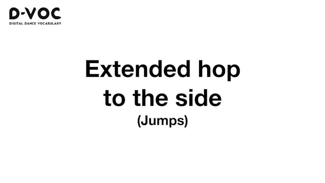 10 Jumps - Extended hop to the side - MT