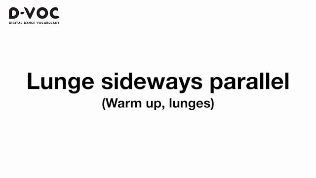 07 Warmup  lunges - Lunge sideways pa...