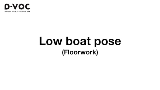 15 Floorwork - Low boat pose - MT