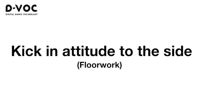 12 Floorwork - Kick in attitude to th...