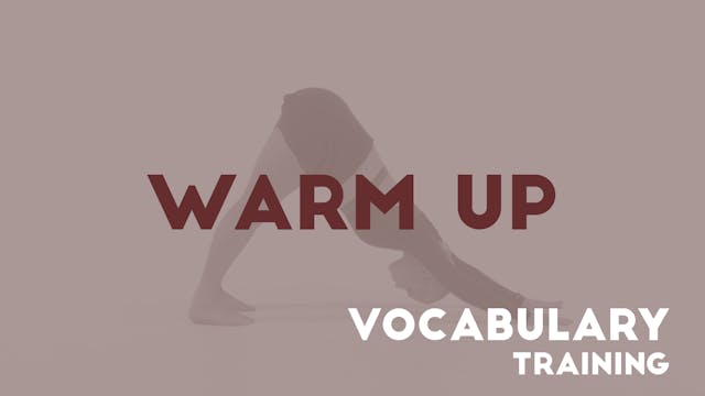 07 WARM UP - Vocabulary training