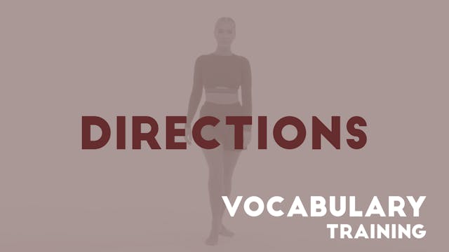 01 DIRECTIONS - Vocabulary training