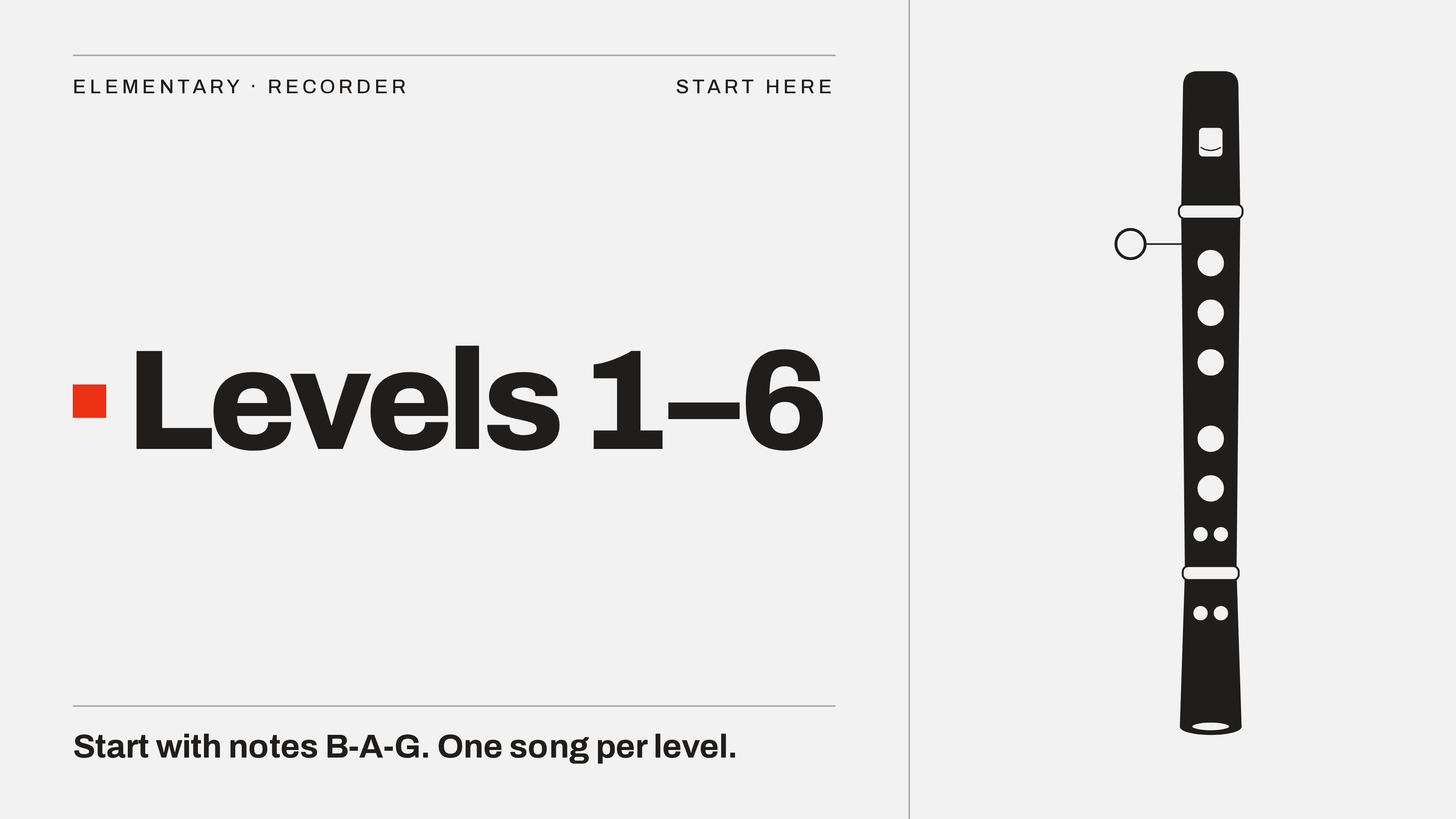 Recorder - Levels 1-6