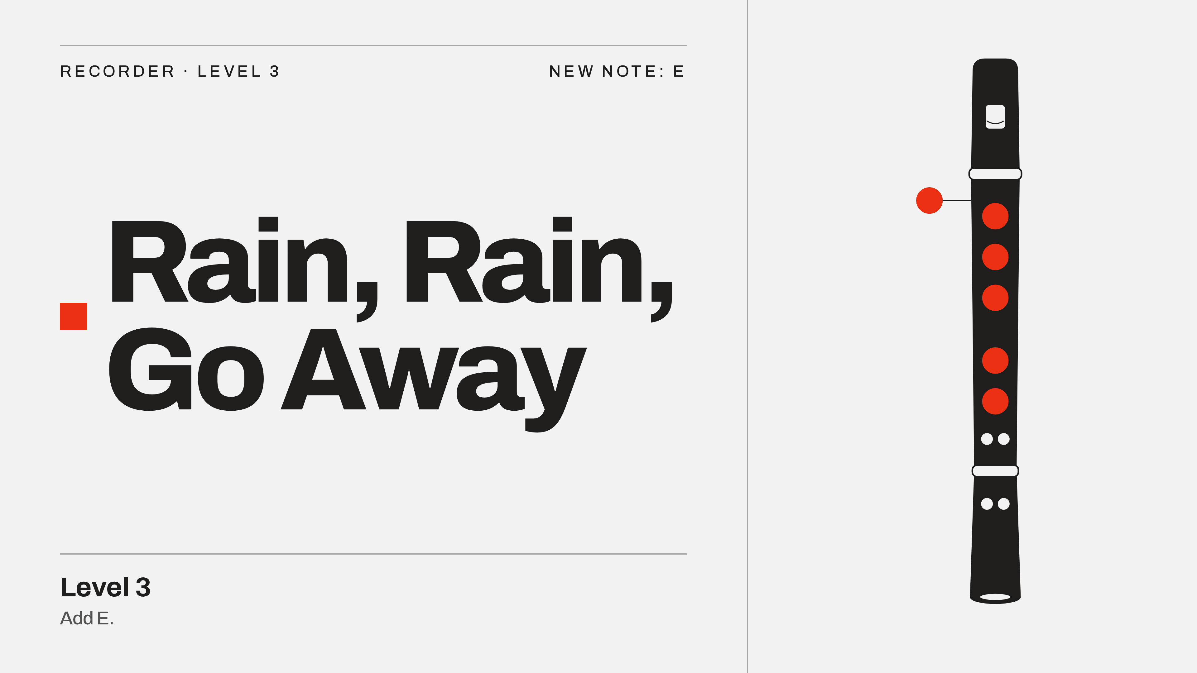 Level 3 · Rain, Rain, Go Away