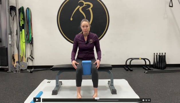 Seated ankle inversion/eversion