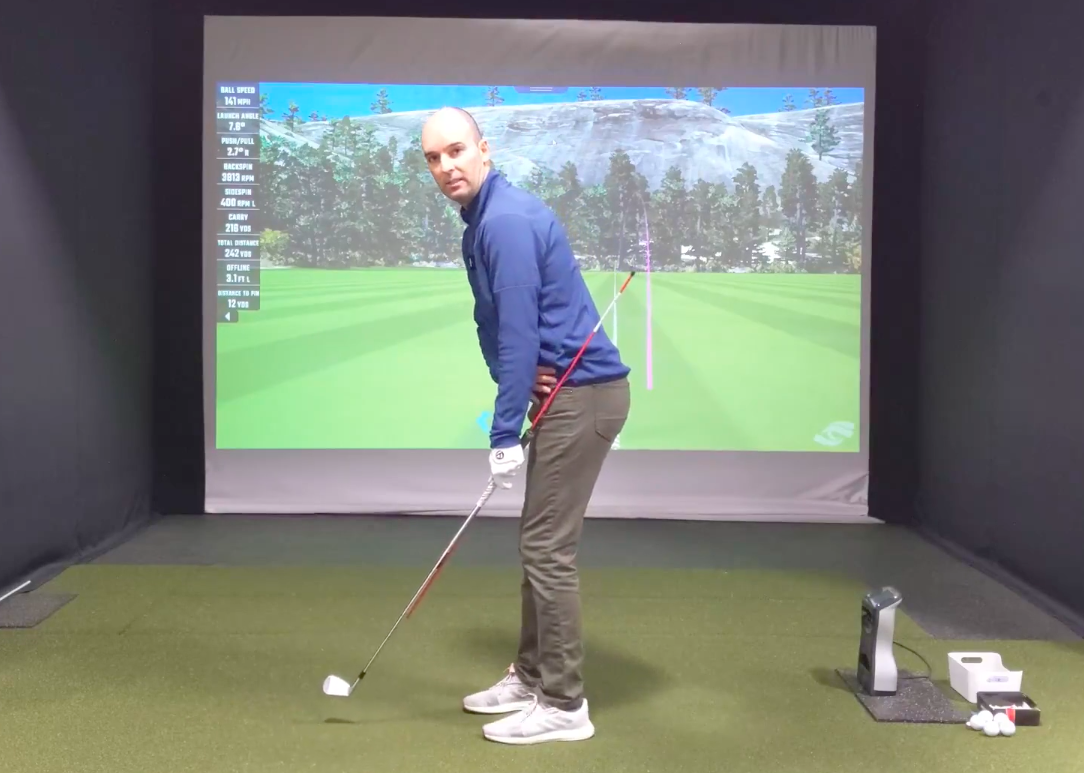 Alignment stick drill for better rotation