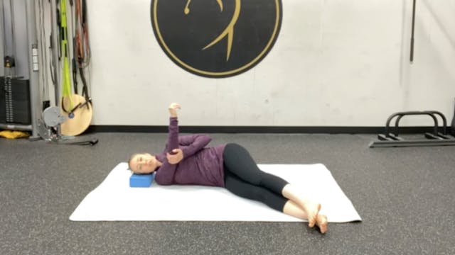 Prone shoulder external rotation stretch - Shoulder Mobility - Dynamic ...