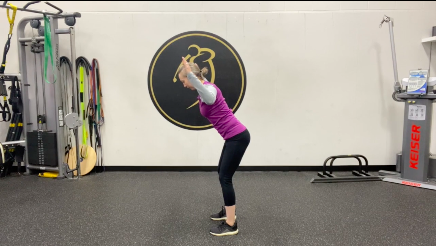 Golf posture shoulder mobility circuit
