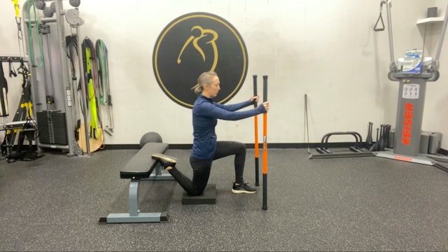 Rectus femoris stretch (quad and hip flexor)