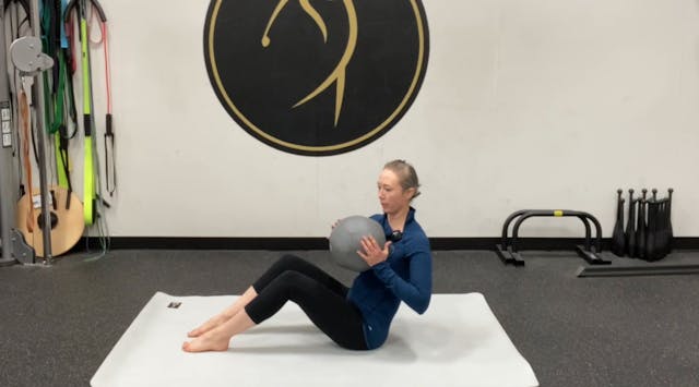 V-sit thoracic rotations