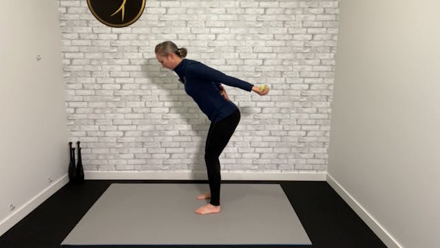 Golf posture shoulder CARs with tenni...