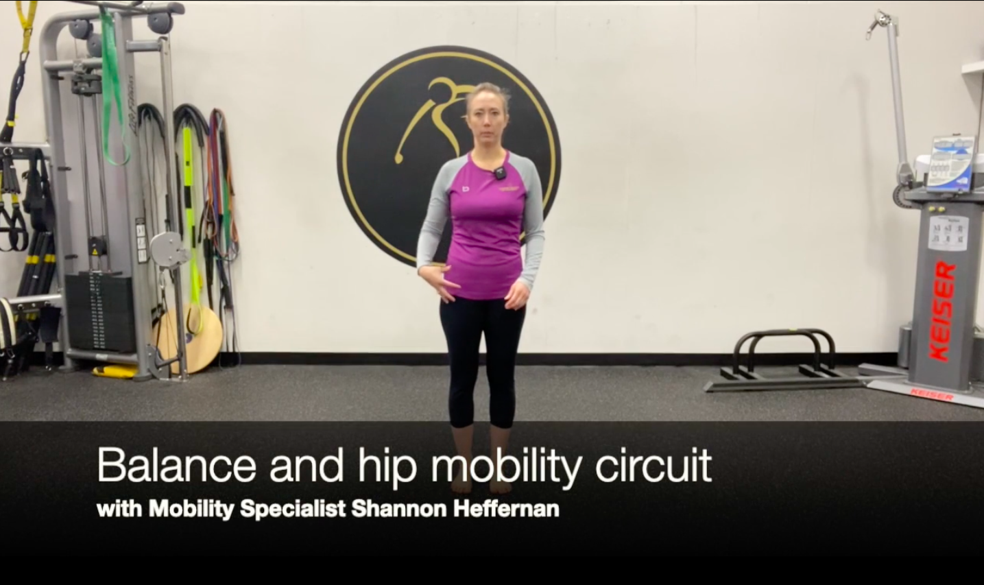 Balance and hip mobility circuit