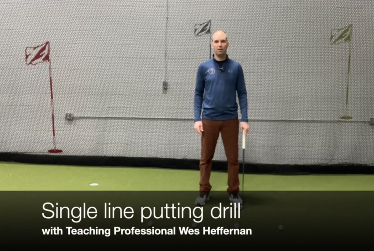 Single line putting drill