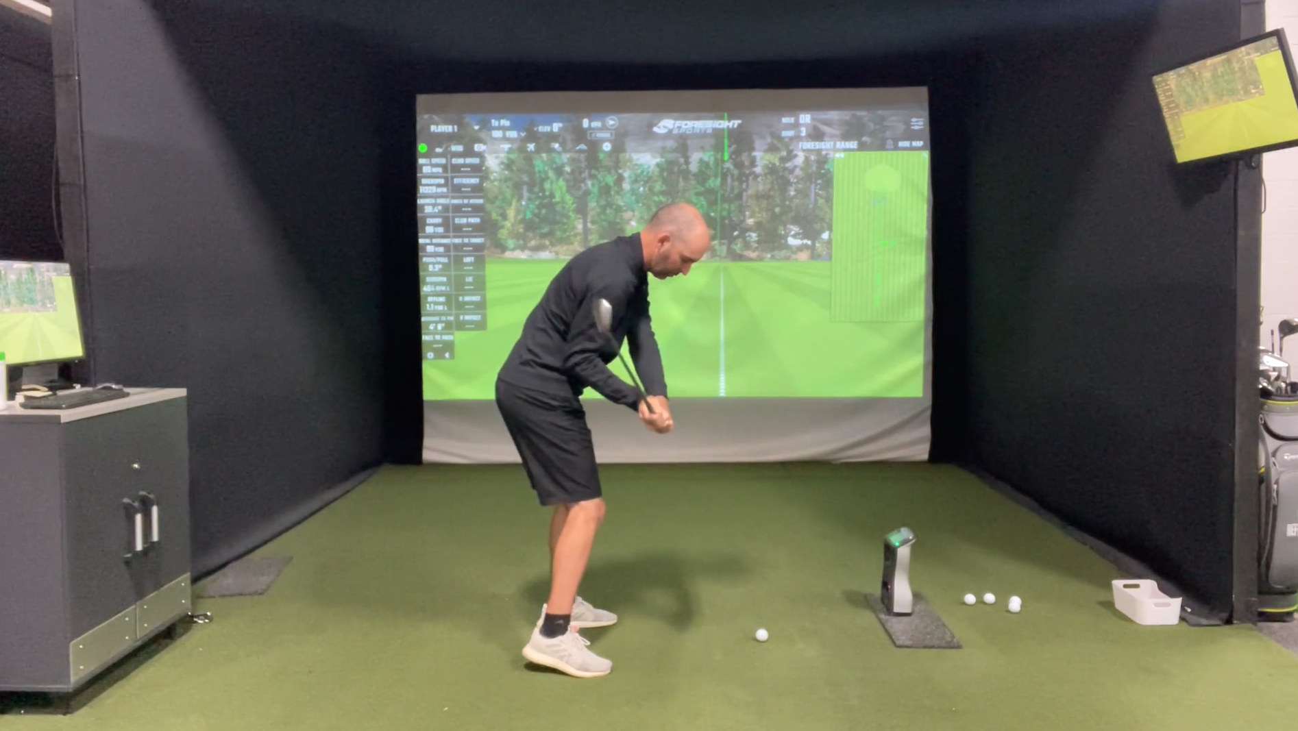 Slow motion swing rehearsals