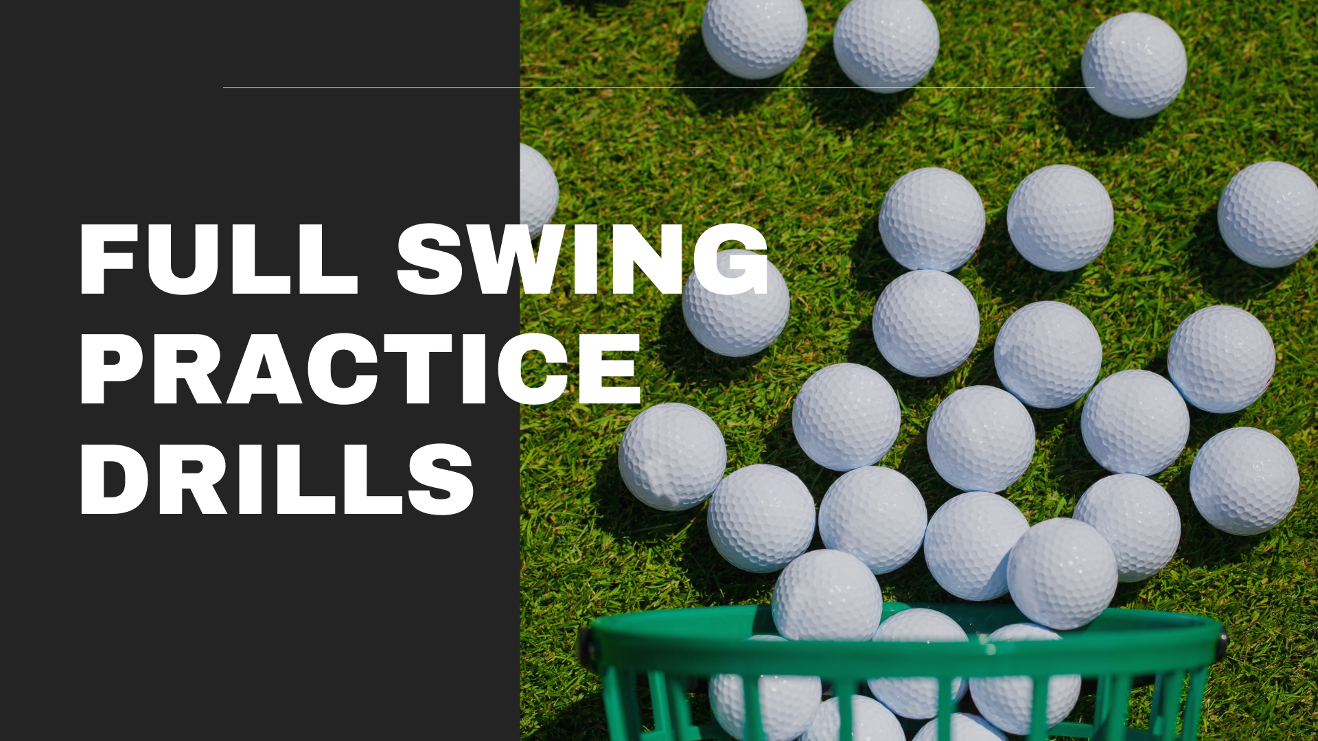 Full Swing Practice Drills Dynamic Motion Golf TV