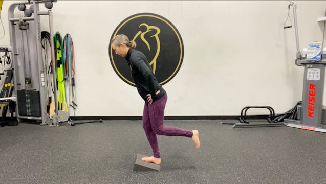Slant board balance exercise