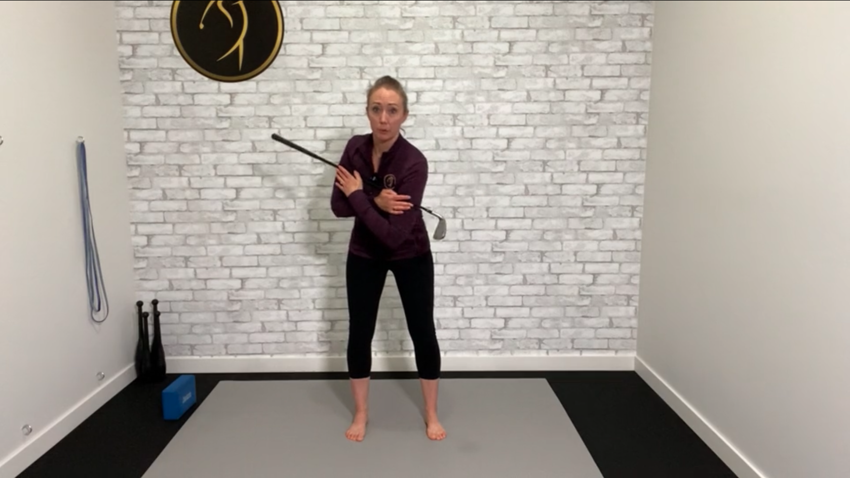 Golf posture torso rotations