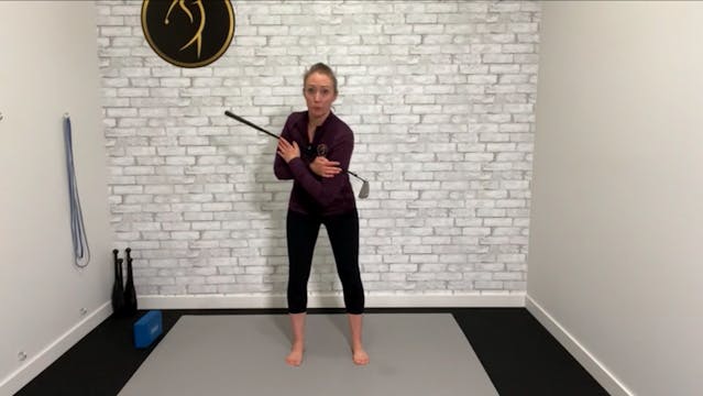 Golf posture torso rotations