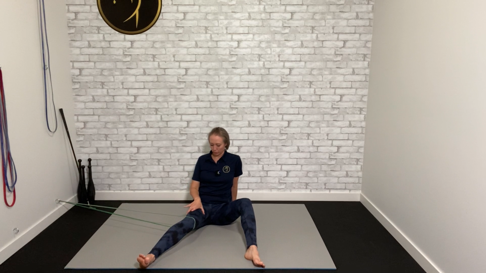 Resisted hip drops (internal rotation)