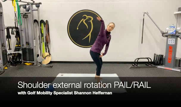 Shoulder external rotation stretch