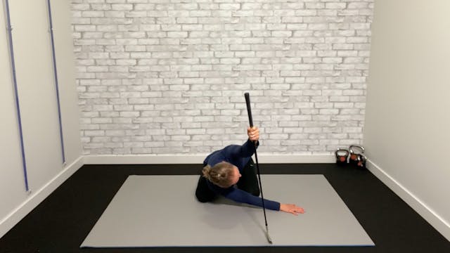 Post-golf recovery stretch