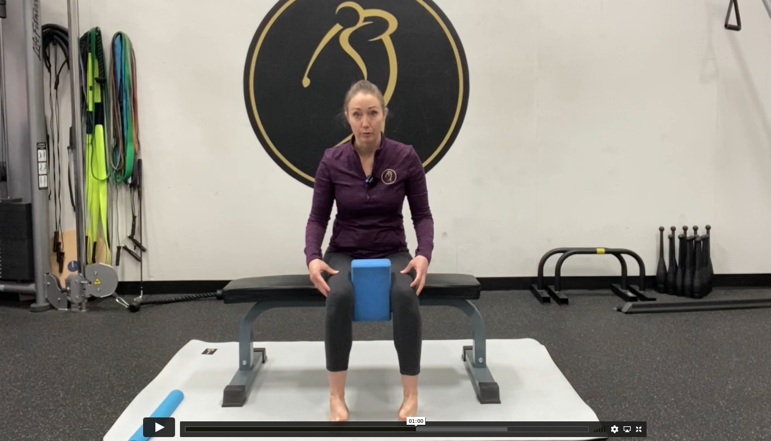 Seated ankle eversion stretch