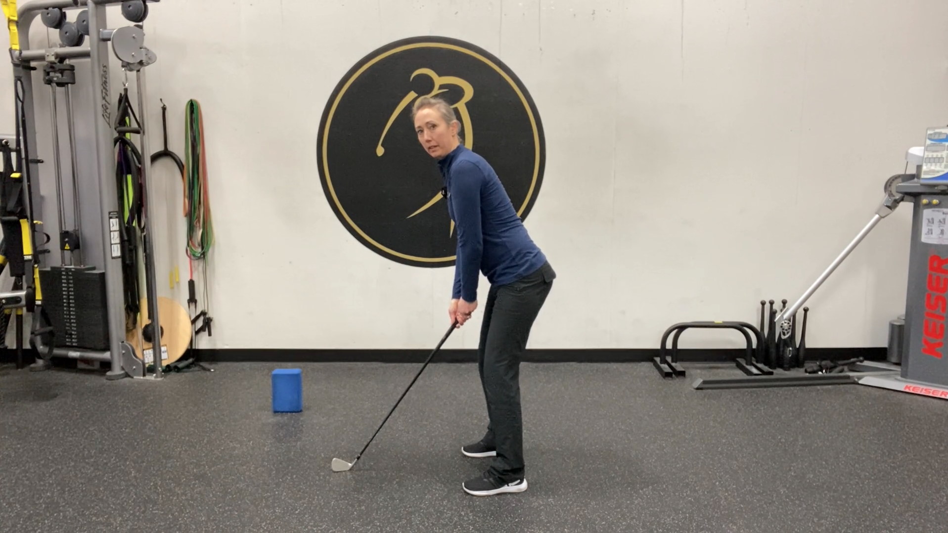 Golf posture mobility routine