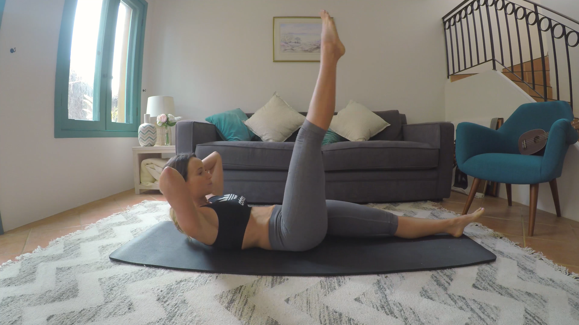 Core workout in my home