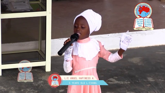 5Years Old Young Lady And Evangelist Happiness