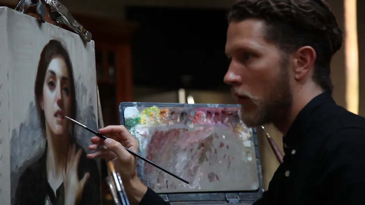 Layers of Portrait Painting with Joshua LaRock - East Oaks Studio